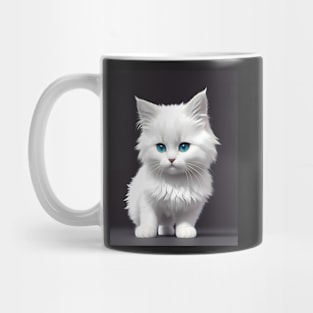 Adorable Cat Illustration - Modern Digital Art Mug